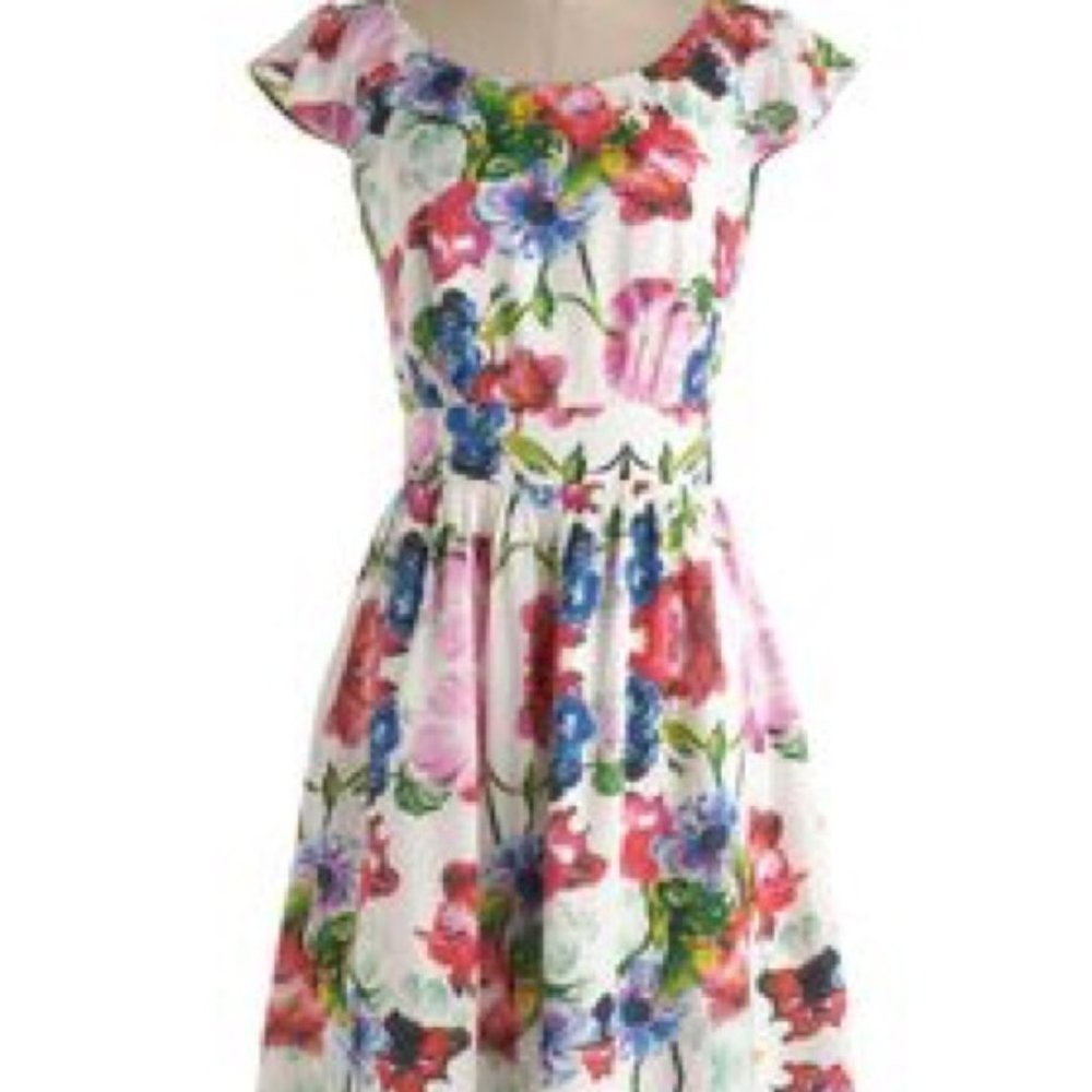 Floral Bloom Print Gloria Dress
